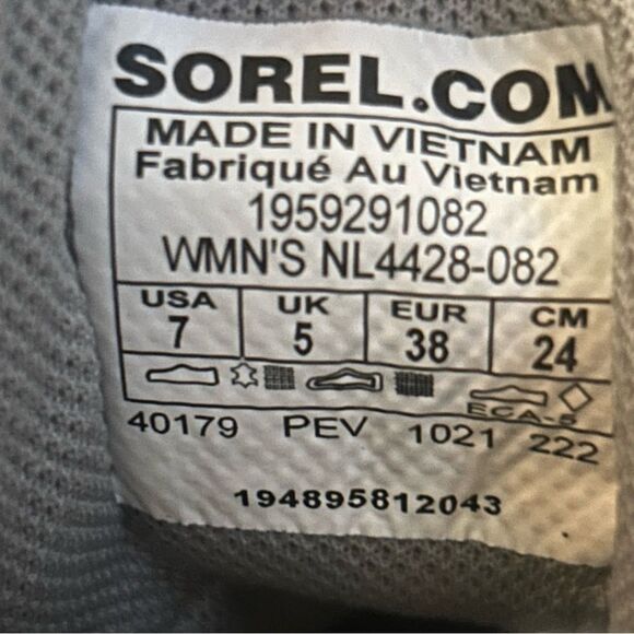 Sorel Gray and Green Winter Rain Boots - Picture 9 of 9